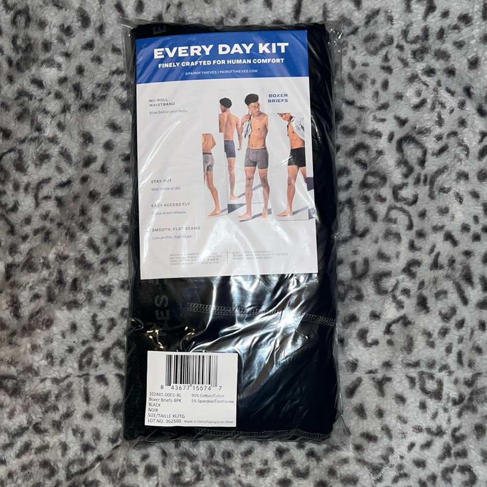 Every Day Kit Boxer Briefs size XLarge 4pk 95% cotton